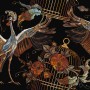 Crane Birds and Flowers with Golden Cage Wallpaper Mural