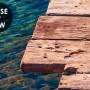 Realistic Sea Landscape with Wood Bridge Wallpaper Mural