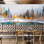 Winter Lake Landscape with Pine Forest Wallpaper Mural