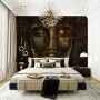 Buddhist Art Gold Style 3D Look Buddha Wallpaper Mural