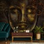 Buddhist Art Gold Style 3D Look Buddha Wallpaper Mural