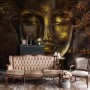 Buddhist Art Gold Style 3D Look Buddha Wallpaper Mural