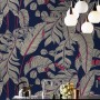 Dark Palm Leaf Wallpaper Mural