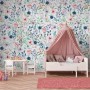 Watercolor Spring Floral Wallpaper Mural