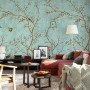 Vintage Little Floral and Birds Wallpaper Mural