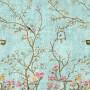 Vintage Little Floral and Birds Wallpaper Mural