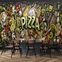 Pizza Food Wallpaper Mural 