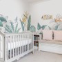 Tropical Banana Leaf with a Bird Wallpaper Mural