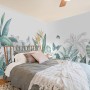 Tropical Banana Leaf with a Bird Wallpaper Mural