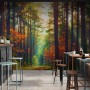 Red Forest Autumn Wallpaper Mural