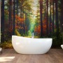 Red Forest Autumn Wallpaper Mural