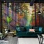 Red Forest Autumn Wallpaper Mural