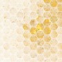 Geometric Yellow Honeycomb Wallpaper Mural