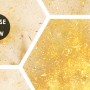 Geometric Yellow Honeycomb Wallpaper Mural