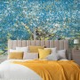 Watercolor Style Blue Tree Wallpaper Mural