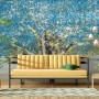 Watercolor Style Blue Tree Wallpaper Mural