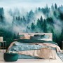 Foggy Pine Forest Wallpaper Mural