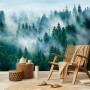 Foggy Pine Forest Wallpaper Mural