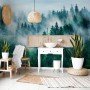 Foggy Pine Forest Wallpaper Mural