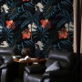 Exotic Leaves with Birds Wallpaper Mural