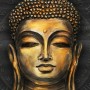 Gold Style Gautama Buddha Wallpaper Mural