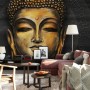 Gold Style Gautama Buddha Wallpaper Mural