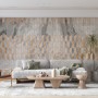 Black Marble with Gold Style Ornament Wallpaper Mural
