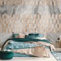 Black Marble with Gold Style Ornament Wallpaper Mural