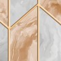 Black Marble with Gold Style Ornament Wallpaper Mural