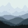 Mountain Landscape Silhouette