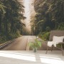 Highway on the Forest Landscape Wallpaper Mural