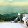 Green Mountain Silhouette Wallpaper Mural