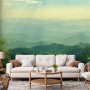 Green Mountain Silhouette Wallpaper Mural