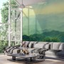 Green Mountain Silhouette Wallpaper Mural