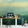 Green Mountain Silhouette Wallpaper Mural
