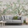 Misty Lake Landscape and Japanese Garden Wallpaper Mural