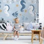 Zebrafish and Seahorse Wallpaper Mural