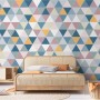 Geometric Style Colorful Triangle Wallpaper Mural