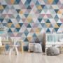 Geometric Style Colorful Triangle Wallpaper Mural