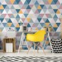 Geometric Style Colorful Triangle Wallpaper Mural