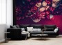 Red Dahlia Rose Floral Bouqet Wallpaper Mural