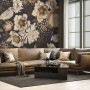 Peony Flowers with Bird Wallpaper Mural