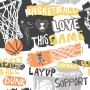 Basketball Hoop with Sport Slogans Wallpaper Mural