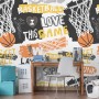 Basketball Hoop with Sport Slogans Wallpaper Mural