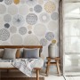 Fancy Abstract Circles Wallpaper Mural