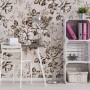 Black and White Flower Wallpaper Mural