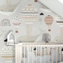 Air Balloon with Whale Wallpaper Mural