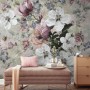 Watercolor Vintage Flower Wallpaper Mural