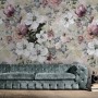 Watercolor Vintage Flower Wallpaper Mural