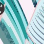 Tropical Pink Exotic Colorful Palm Leaf Wallpaper Mural